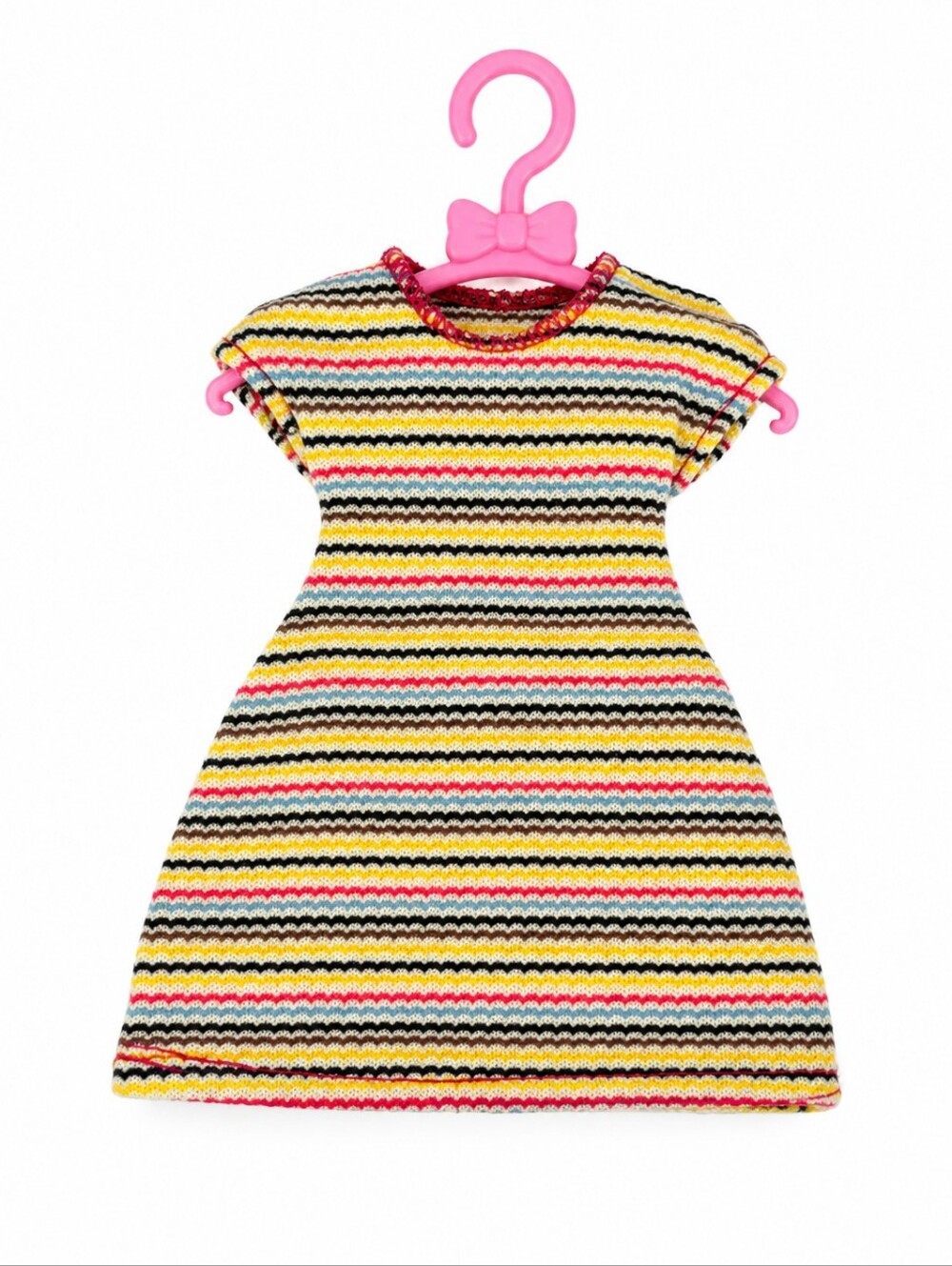 Girls Unbranded Casual Doll Dress Multi-color Striped